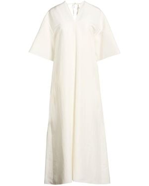 The Row Maxi Dress Silk - White