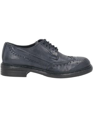Hundred 100 Midnight Lace-Up Shoes Soft Leather - Gray