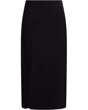 Ottod'Ame Midi Skirt Polyester, Viscose, Elastane - Black
