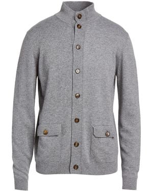 SEVENTY VENEZIA Charcoal Cardigan Polyamide, Viscose, Wool, Cashmere - Grey