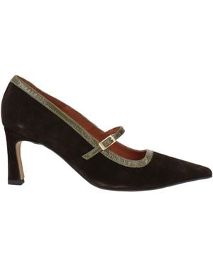 Ángel Alarcón Dark Pumps Leather - Brown