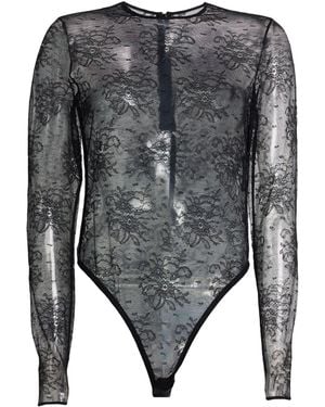 Dolce & Gabbana Bodysuit Viscose, Polyamide, Elastane - Grey