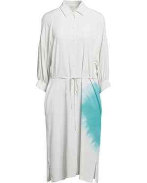 HER SHIRT HER DRESS Vestido midi - Blanco