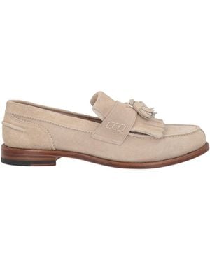 Eleventy Cream Loafers Leather - Natural
