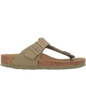Birkenstock Thong Sandal Textile Fibres - Brown