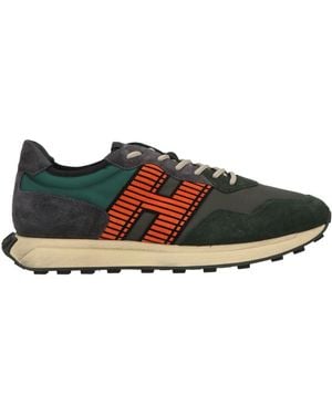 Tod's Trainers Leather, Textile Fibres - Green