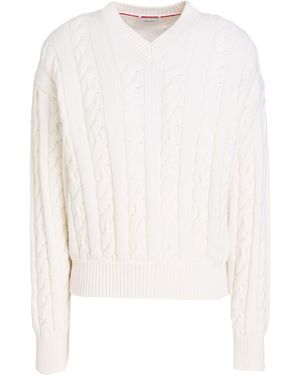 Ferragamo Ivory Jumper Virgin Wool, Cashmere - White