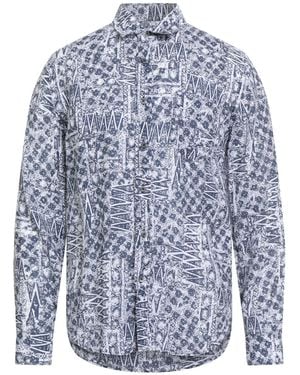 120% Lino Midnight Shirt Linen - Blue