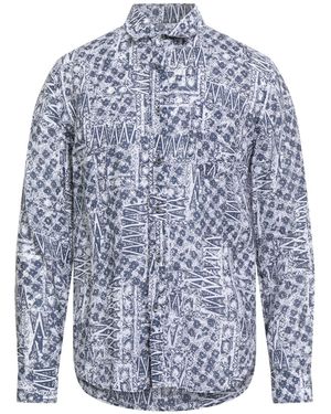 120% Lino Midnight Shirt Linen - Blue