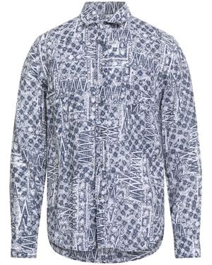120% Lino Midnight Shirt Linen - Blue