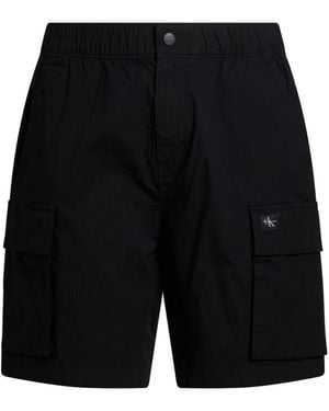 Calvin Klein Shorts & Bermuda Shorts Cotton, Elastane - Black