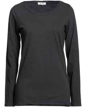 Crossley Charcoal T-Shirt Linen, Elastane - Black