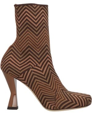 Missoni Ankle Boots Textile Fibers - Brown