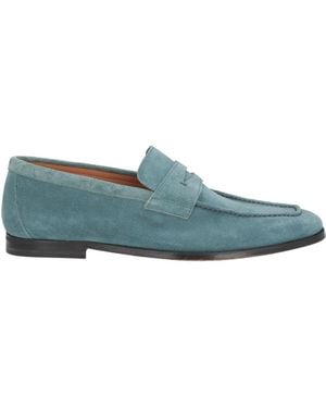 Doucal's Slate Loafers Leather - Blue