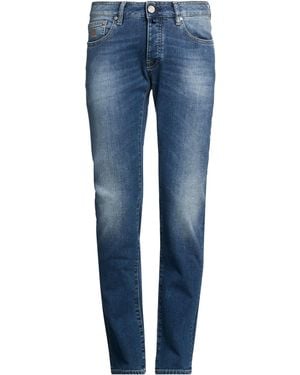 Moorer Jeans Cotton, Polyester, Elastane - Blue