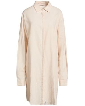 hinnominate Midi Dress Linen, Viscose - White