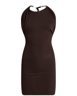 Rick Owens Dark Mini Dress Viscose, Polyamide, Elastane - Brown