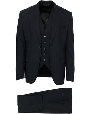 Paoloni Suit Virgin Wool - Black