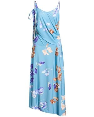 Leonard Paris Light Maxi Dress Polyamide - Blue