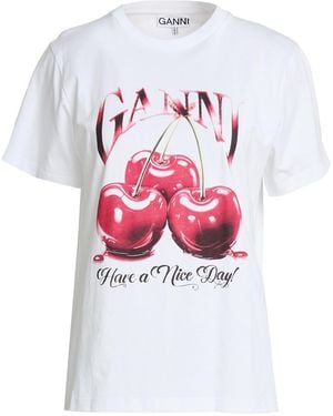 Ganni T-Shirt Organic Cotton - White
