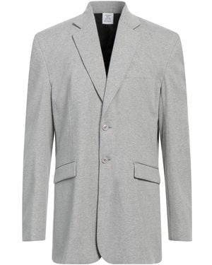 Vetements Cotton Jersey Blazer with Lapel Collar - Gray