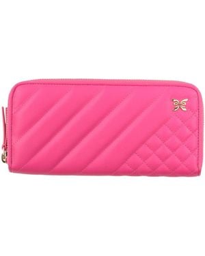 Emanuel Ungaro Fuchsia Wallet Textile Fibers - Pink