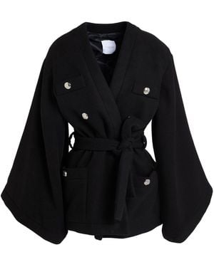 Gaelle Paris Coat Polyester, Viscose, Elastane - Black