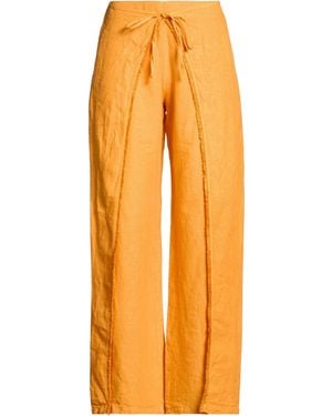 120% Lino Trouser - Orange