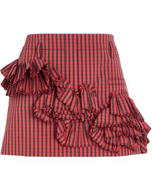 Philosophy Di Lorenzo Serafini Mini Skirt Cotton, Polyamide, Elastane - Red