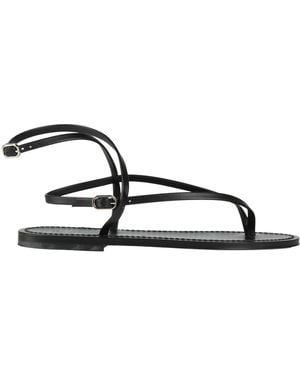 K. Jacques Thong Sandal Leather - Black