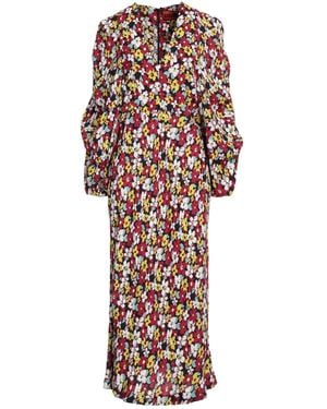 Colville Garnet Midi Dress Viscose - White