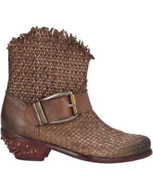 JP/DAVID Khaki Ankle Boots Leather - Brown