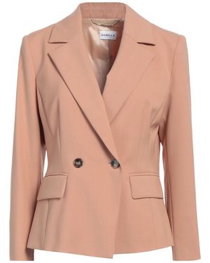 Marella Camel Blazer Polyester, Virgin Wool, Elastane - Pink