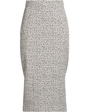 Rochas Midi Skirt Polyester, Polyamide, Metallic Polyester, Elastane - Gray