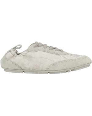 Fendi Light Sneakers Leather, Nylon - White