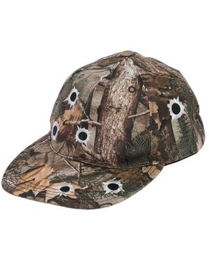 Heron Preston Khaki Hat Cotton - Natural