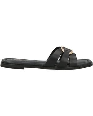 Twinset Sandals Cow Leather - Black