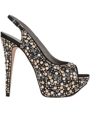 Gina Sandals Textile Fibers - Metallic