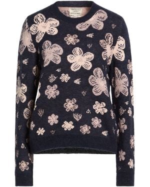 ALESSIA SANTI Sweater Synthetic Fibers, Alpaca Wool, Cotton, Metallic Fiber, Cashmere - Blue