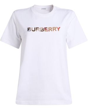 Burberry T-Shirt Cotton - White