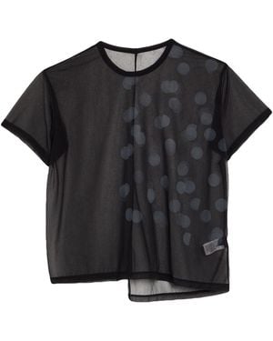 Y's Yohji Yamamoto T-Shirt Polyester - Black