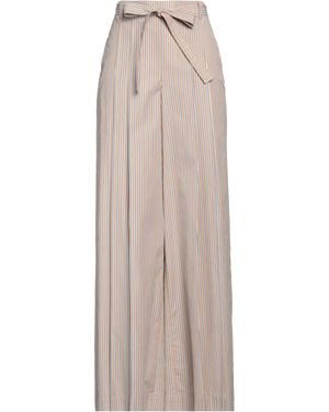 Alberta Ferretti Sand Trousers Cotton - Natural