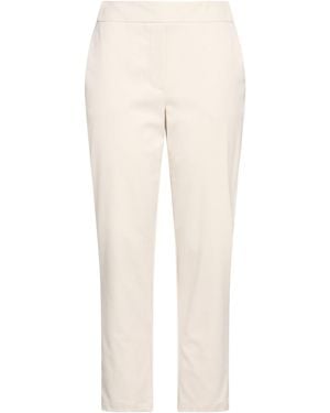 ALESSIA SANTI Cream Pants Polyester, Viscose, Elastane - Natural