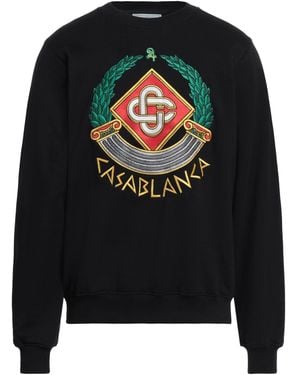 CASABLANCA Sweatshirt Organic Cotton, Elastane, Viscose - Black