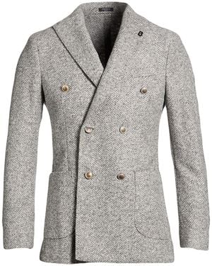 BRERAS Milano Blazer Cotton, Acrylic, Polyester, Virgin Wool - Gray
