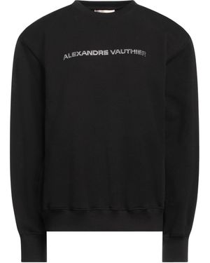 Alexandre Vauthier Sweatshirt Cotton, Elastane, Glass - Black