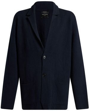Roberto Collina Cardigan Merino Wool, Cashmere - Blue