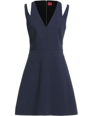 HUGO Midnight Mini Dress Polyester, Viscose, Elastane - Blue