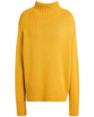 Rossopuro Marigold Turtleneck Merino Wool - Yellow