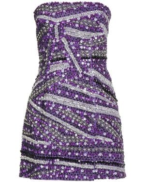 DES_PHEMMES Mini Dress - Purple
